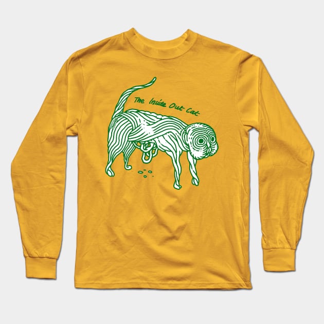 The Inside Out Cat Long Sleeve T-Shirt by tom af brockbrock